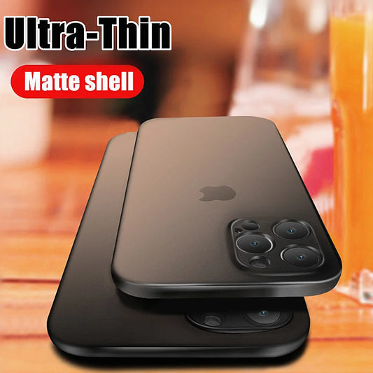 Discount Ultra Thin Matte Case For IPhone 16 15 14 13 12 Mini X XR 11 Pro Max Full Cover For IPhone 15 14 8 Plus Hard PC Shockproof Cases sale