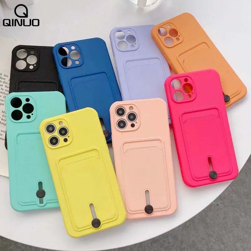 Discount Phone Case For iPhone 16 15 14 13 12 Mini 11 Pro Max X XR XS Max 7 8 Plus SE 2020 Fashion Wallet With Card Holder Soft TPU Cover sale