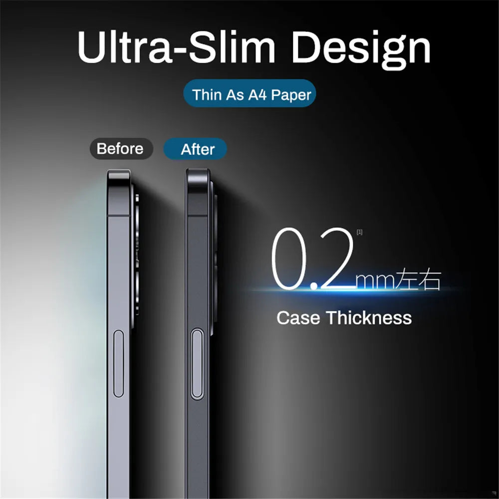 Ultra Thin Matte PP Case For iPhone 16 15 14 13 12 11 Pro Max XR XS 7 8 Plus SE Mini Luxury Shockproof Frosted Hard Cover Bumper