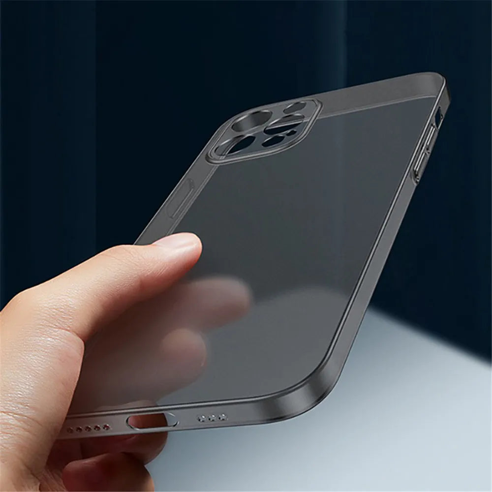 Ultra Thin Matte PP Case For iPhone 16 15 14 13 12 11 Pro Max XR XS 7 8 Plus SE Mini Luxury Shockproof Frosted Hard Cover Bumper