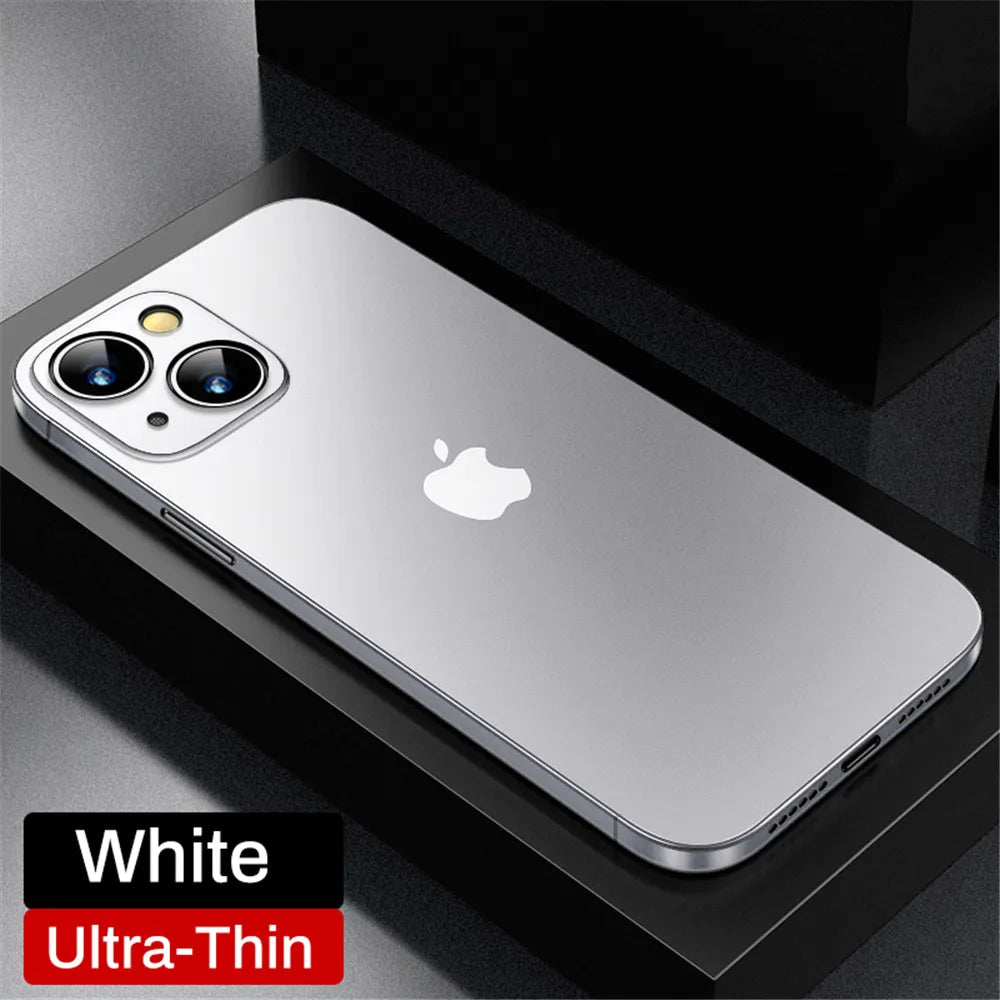 Ultra Thin Matte PP Case For iPhone 16 15 14 13 12 11 Pro Max XR XS 7 8 Plus SE Mini Luxury Shockproof Frosted Hard Cover Bumper