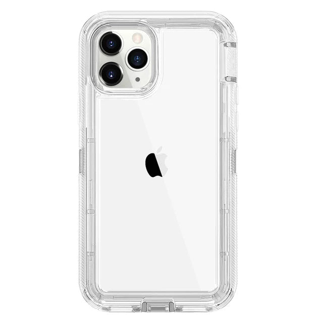 Hybrid Heavy Duty Dust Case For iPhone 16 15 13 11 12 14 Pro Max  XSMAX XR XS SE 6 7 8 Plus Transparent Shockproof Armor Cover