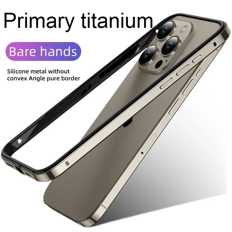 Hybrid Silicone Frame Aluminum Metal Phone Case For iPhone 16 15 Pro Max 14 13 12 Better Heat Bumper