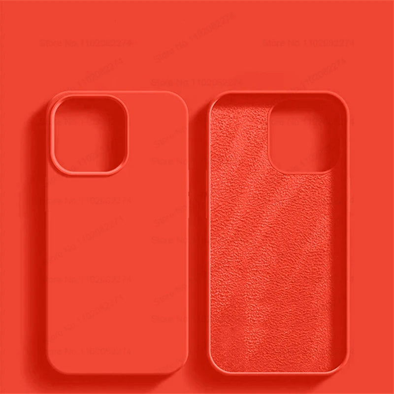 Luxury Shockproof For iPhone 16 Pro Max Case Liquid Silicone Cases For Apple iPhone 16 Plus Bumper Soft Cover Phone Accessories