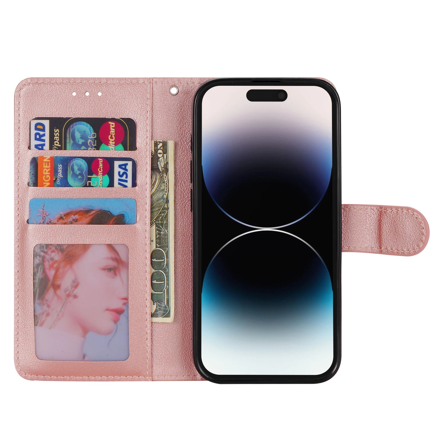 Wallet Magnetic Flip Leather Case For iPhone 16 15 14 Pro Max 13 Pro Max 12 11 Pro Max SE 2022 X XR XS Max 8 7 6 6S Plus 5S SE