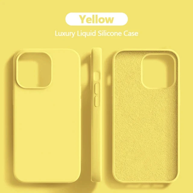 Luxury Liquid Silicone Case For iPhone 16 Pro Max Phone Cases For Apple iPhone 16 Pro Max Plus Soft Shockproof Cover Accessories