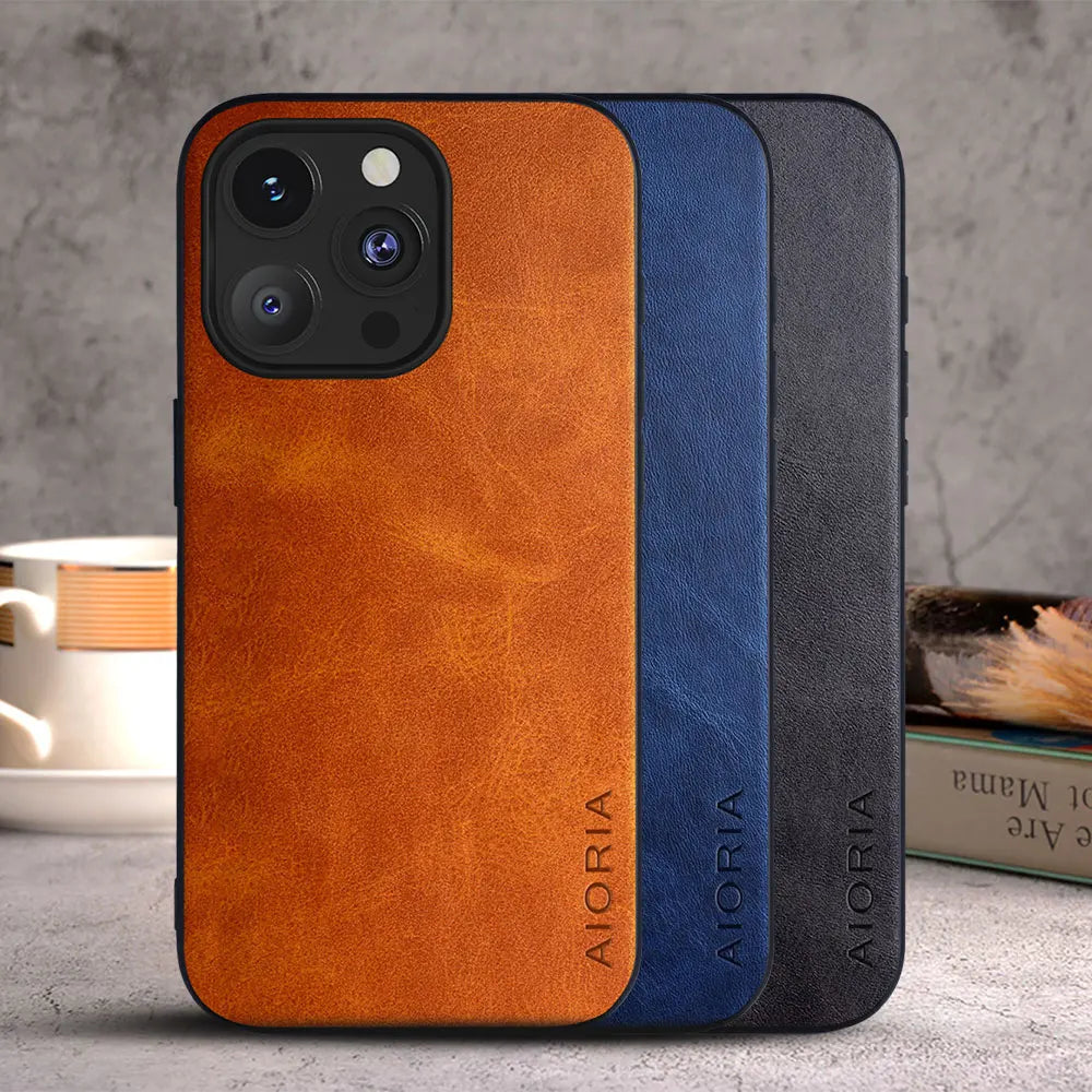 Discount Case for iPhone 15 16 14 13 12 11 Pro Max Plus Mini coque Luxury Vintage leather cover funda for iphone 16 pro max case capa sale