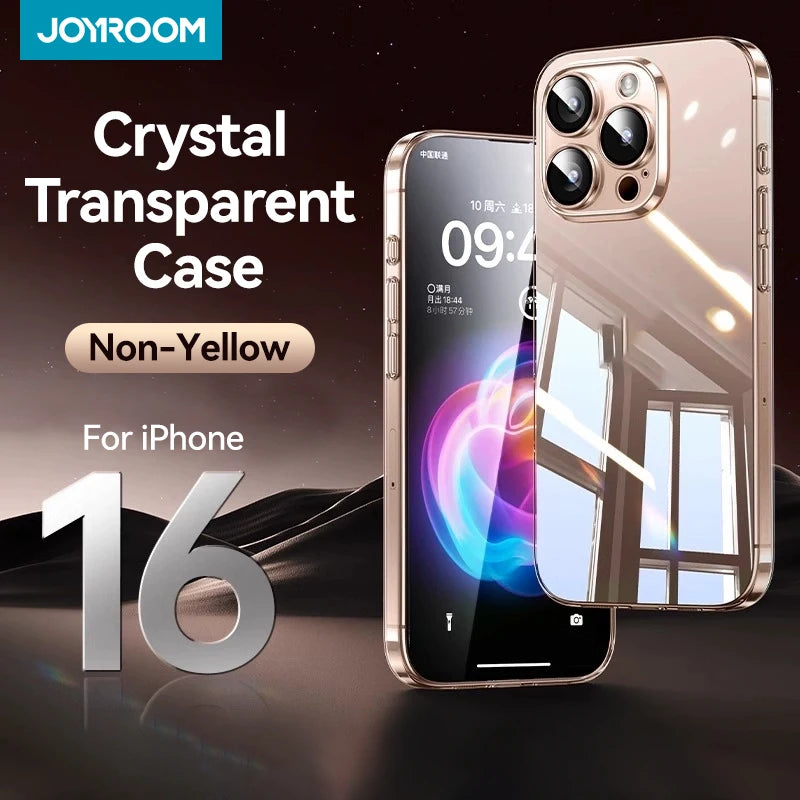 Discount for iPhone 16 Pro Max Case Crystal Clear Hard Transparent Non-Yellow Lens Protection Cover For iPhone 16 Pro Case sale