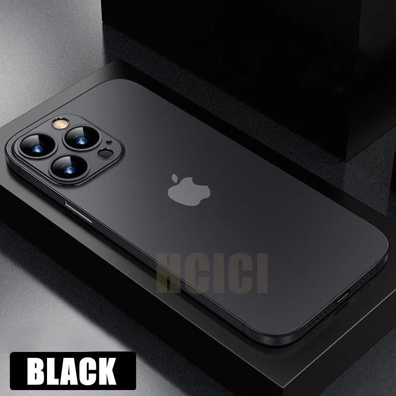 Ultra Thin Matte Case For IPhone 16 15 14 13 12 Mini X XR 11 Pro Max Full Cover For IPhone 15 14 8 Plus Hard PC Shockproof Cases