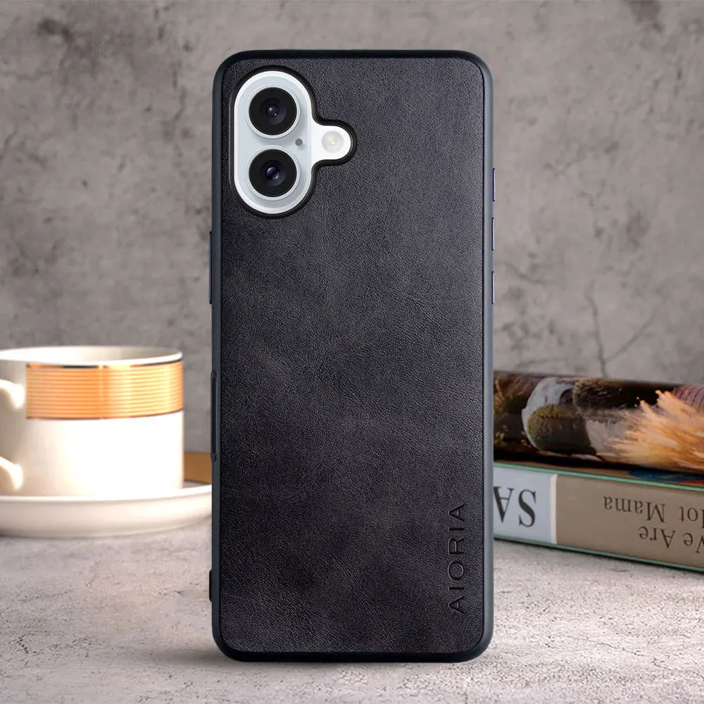 Case for iPhone 15 16 14 13 12 11 Pro Max Plus Mini coque Luxury Vintage leather cover funda for iphone 16 pro max case capa