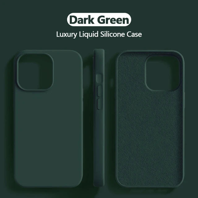 Luxury Liquid Silicone Case For iPhone 16 Pro Max Phone Cases For Apple iPhone 16 Pro Max Plus Soft Shockproof Cover Accessories