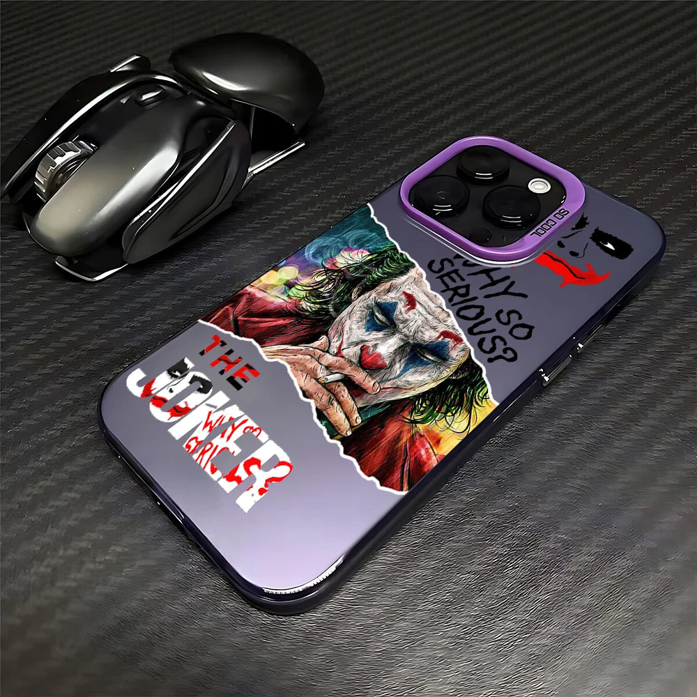 Cool Phone Case For J-Jokers iPhone 16 15 14 13 12 11 Pro Max X XR XSMAX 8 7 Plus Candy Matte Shockproof Back Cover