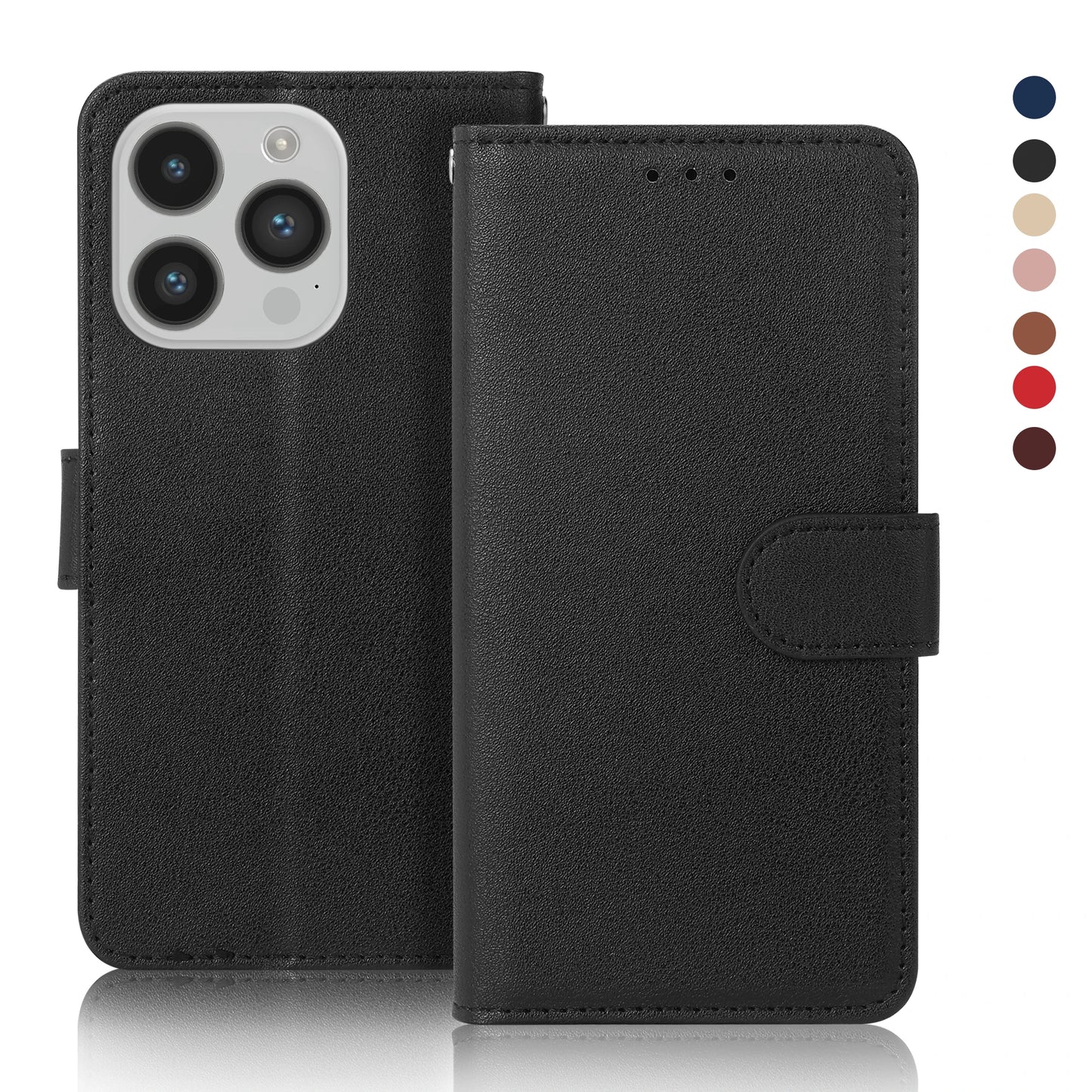 Wallet Magnetic Flip Leather Case For iPhone 16 15 14 Pro Max 13 Pro Max 12 11 Pro Max SE 2022 X XR XS Max 8 7 6 6S Plus 5S SE