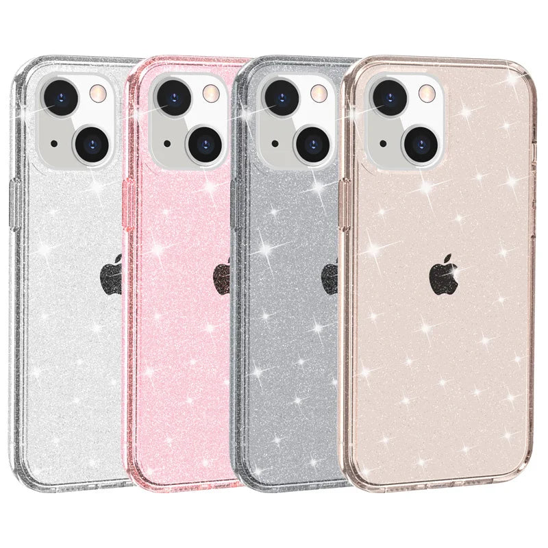 Discount Super Hard 6FT Protection Transparent Glitter Case for iPhone 16 15 Pro Max 14 13 12 11 XR X 8 7 6 Plus SE2 Shiny Sparkle Funda sale