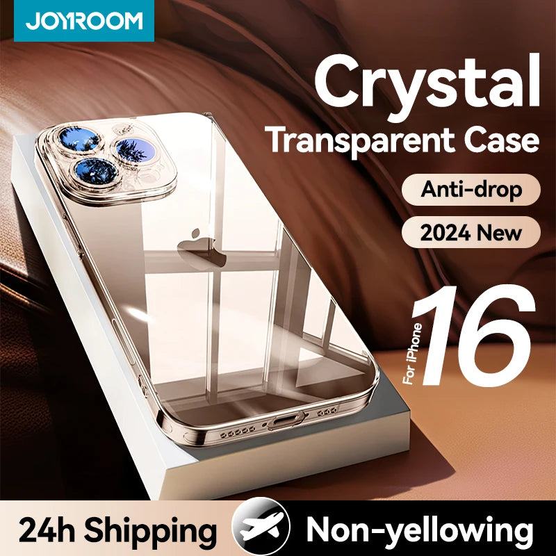 Discount Case For iPhone 16 Pro Max Case Crystal Transparent PC Anti-Yellow Material Lens Protection Cover For iPhone 16 Pro Case sale