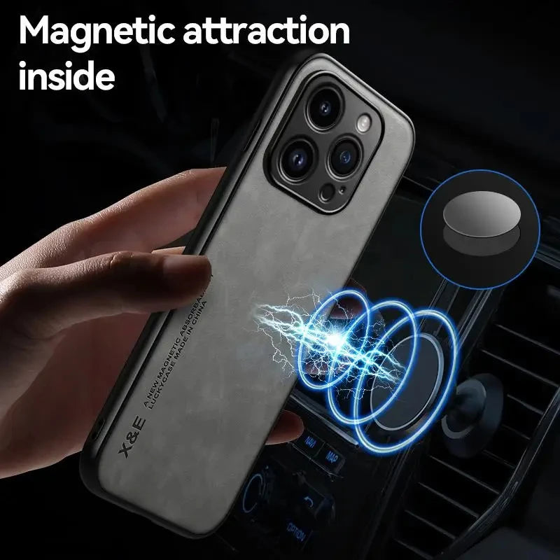 Luxury Leather Case For iPhone 16 15 14 11 13 12 Pro Max Mini XR 15 14 16 Plus Shockproof Cover For iPhone XS Max 8 7 SE Funda