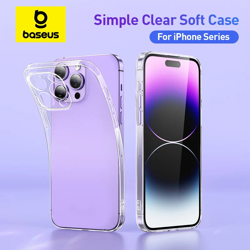 Discount Clear Case for iPhone 16 15 14 13 12 11 Pro Max Plus Soft TPU Case for iPhone XS Max X XR Cover Transparent Phone Case sale