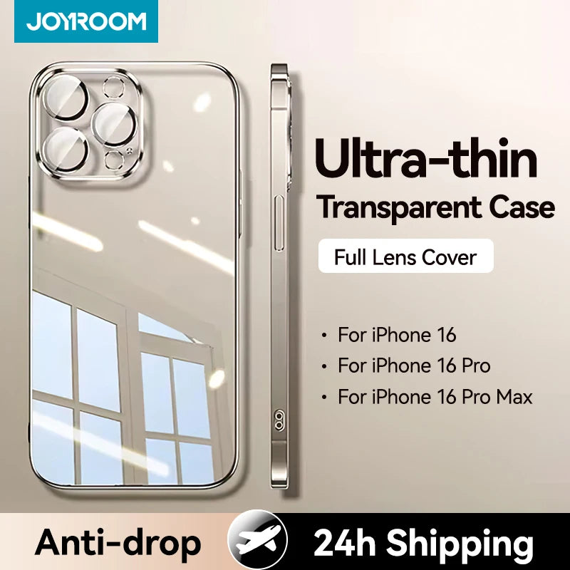 Discount Case For iPhone 16 Pro Max Anti-drop Transparent Cover For iPhone 16 15 14  Pro Max Shockproof Case With Len Protection sale