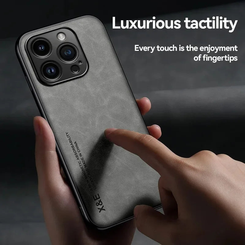 Luxury Leather Case For iPhone 16 15 14 11 13 12 Pro Max Mini XR 15 14 16 Plus Shockproof Cover For iPhone XS Max 8 7 SE Funda