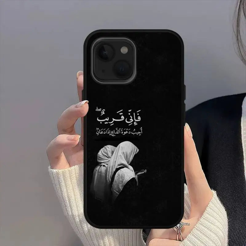 Quran Muslim Surah Ikhlas Islamic Quotes Phone Case For iPhone Mini 11 12 13 14 15 16 Pro Max Plus Shell