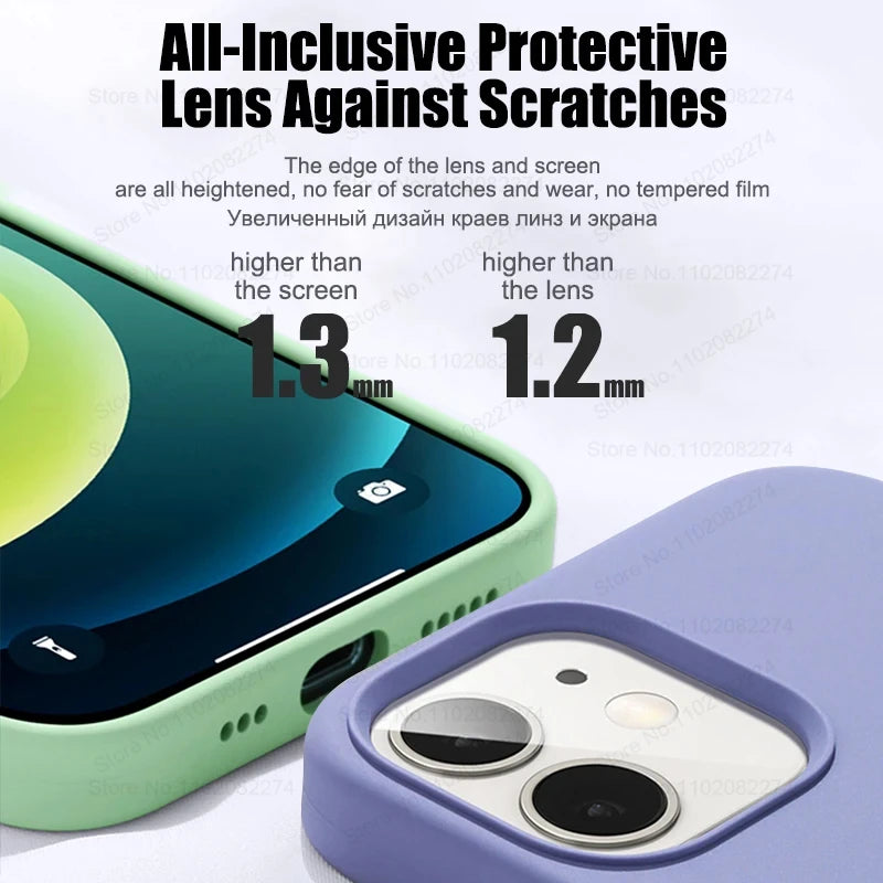 Luxury Shockproof For iPhone 16 Pro Max Case Liquid Silicone Cases For Apple iPhone 16 Plus Bumper Soft Cover Phone Accessories