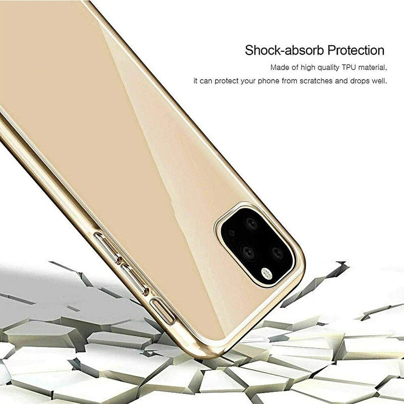 Clear 360 Full Wrap Phone Case for iPhone 16 Pro Max 15 14 13 12 11 SE2/SE3 Xr Xs 7 8 Plus Back Cover