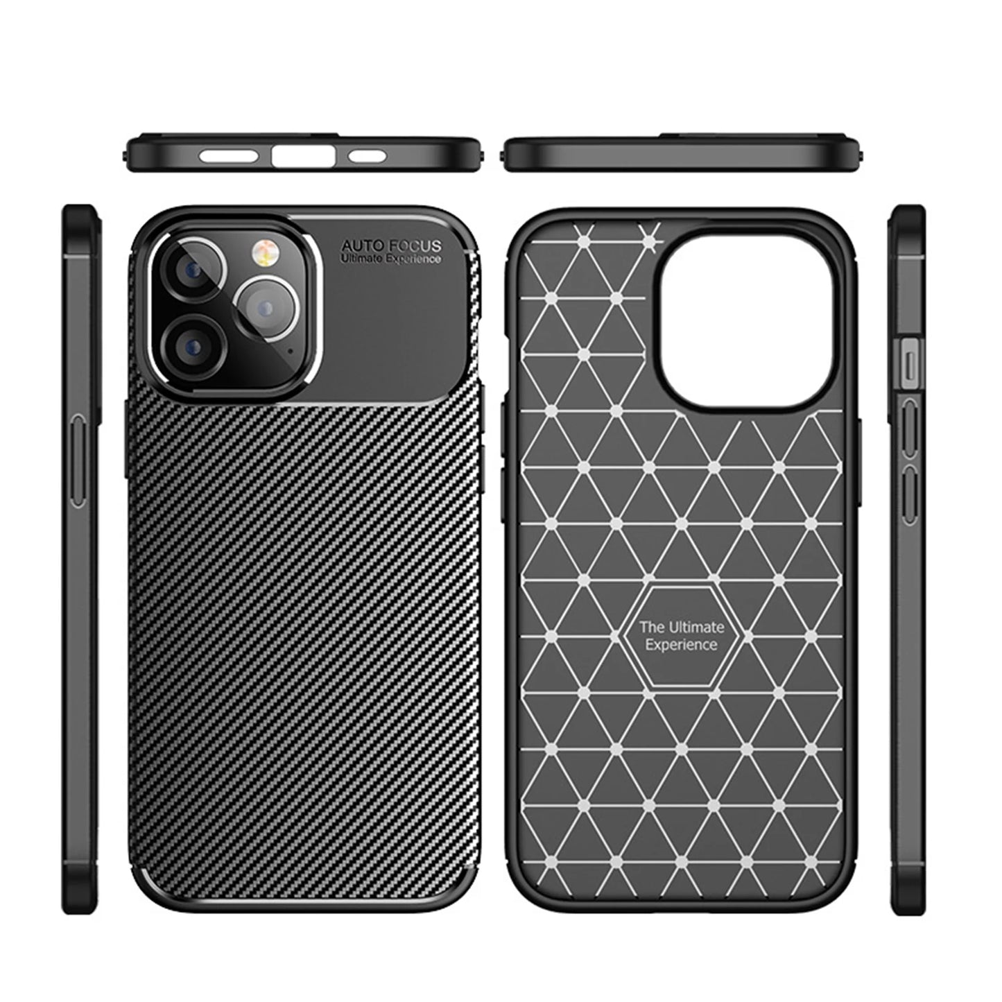 For iPhone 16 Pro Max Case Carbon Fiber Patten Back Cover iPhone16 iPhone16Pro iPhone16ProMax Anti-Knock Camera Proection Fundas