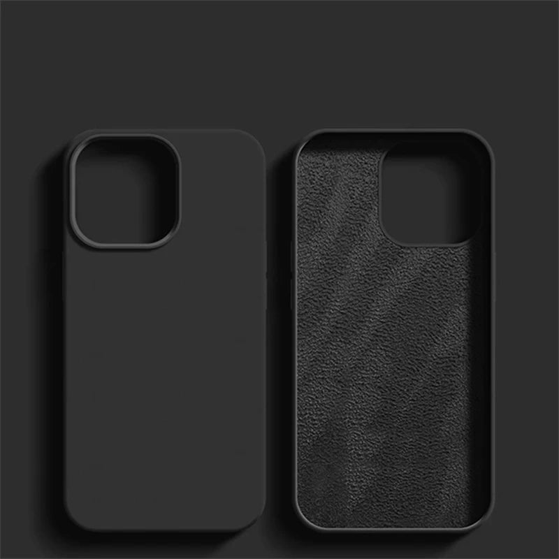 Luxury Shockproof For iPhone 16 Pro Max Case Liquid Silicone Cases For Apple iPhone 16 Plus Bumper Soft Cover Phone Accessories