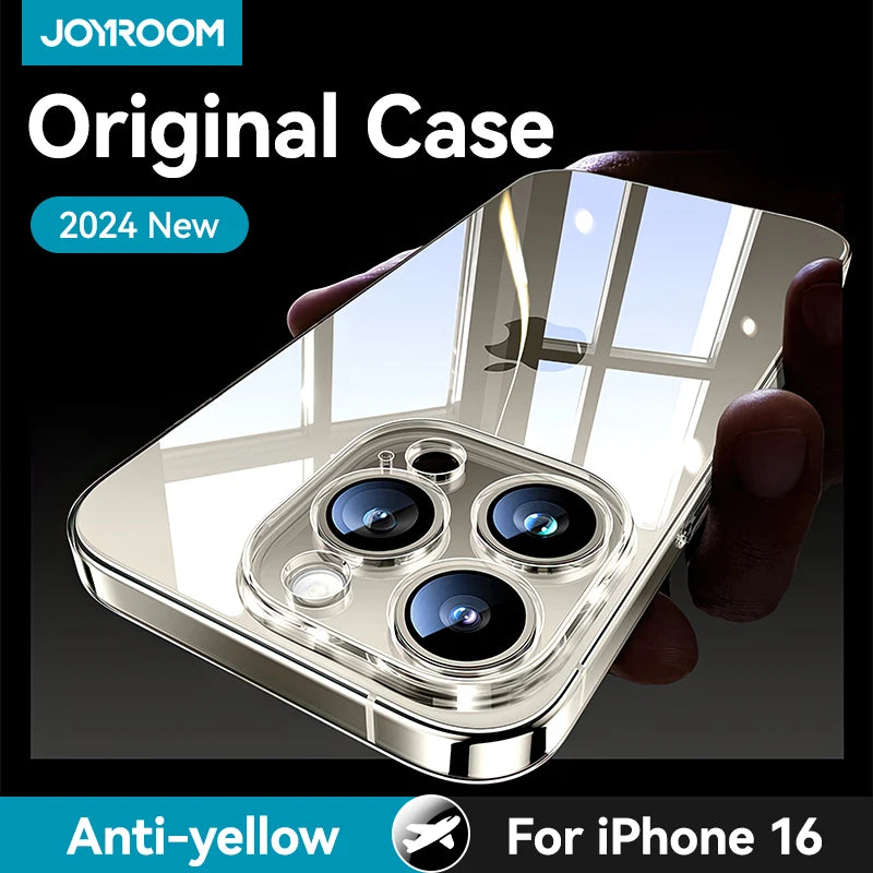 Discount Transparent  TPU Case For iPhone 16 Pro Max Case Crystal TPU Anti-Yellow Lens Protection Cover For iPhone 16 Pro Case sale