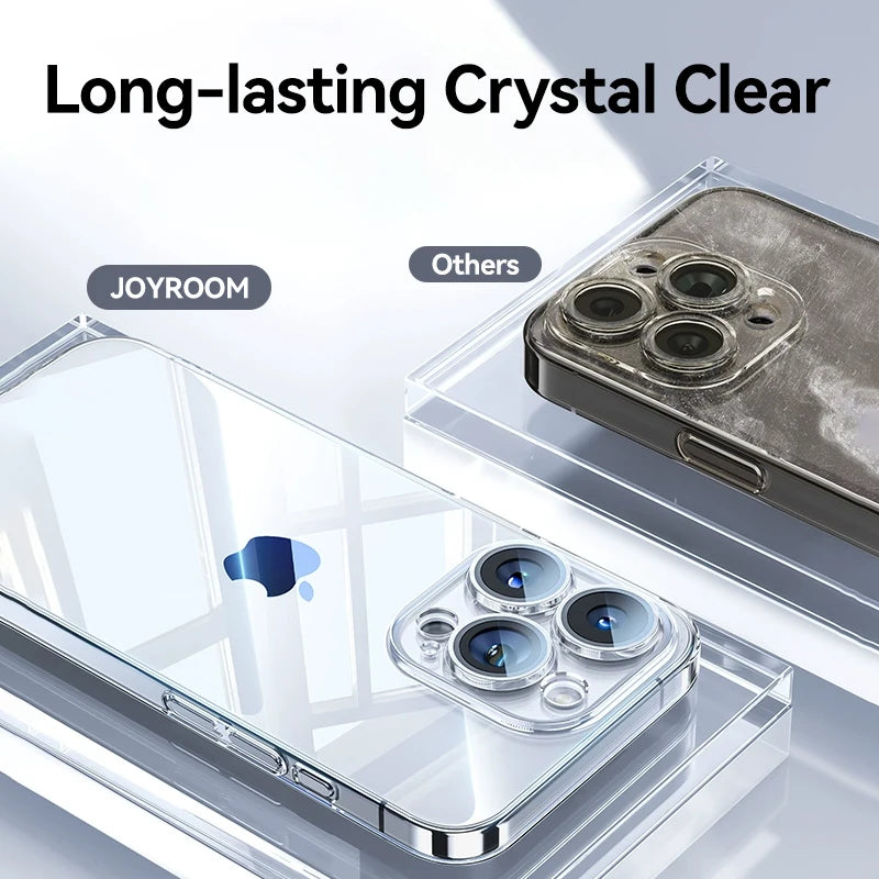 for iPhone 16 Pro Max Case Crystal Clear Hard Transparent Non-Yellow Lens Protection Cover For iPhone 16 Pro Case