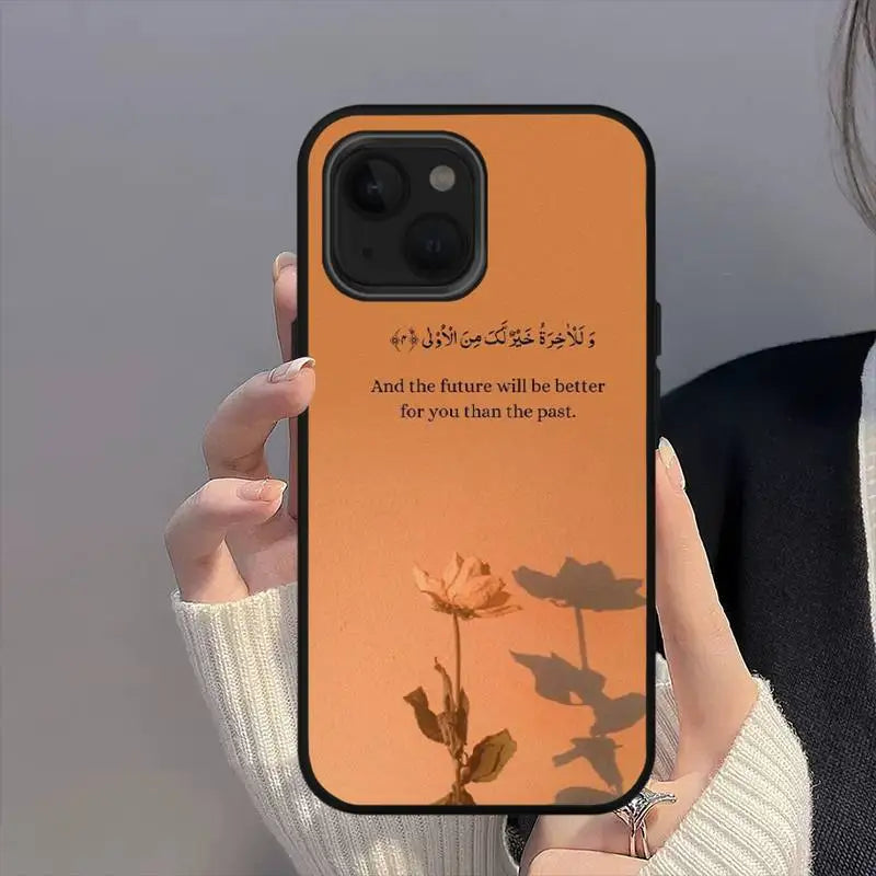 Quran Muslim Surah Ikhlas Islamic Quotes Phone Case For iPhone Mini 11 12 13 14 15 16 Pro Max Plus Shell