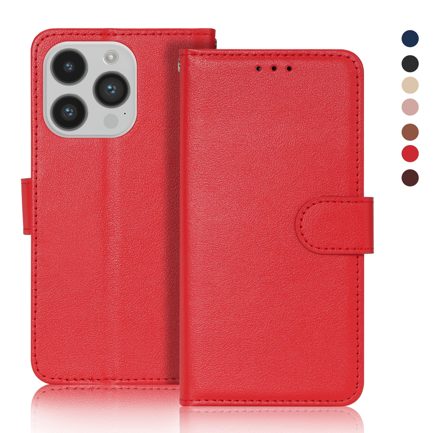 Wallet Magnetic Flip Leather Case For iPhone 16 15 14 Pro Max 13 Pro Max 12 11 Pro Max SE 2022 X XR XS Max 8 7 6 6S Plus 5S SE