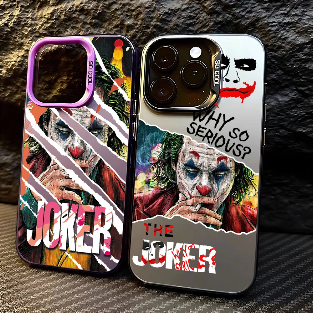 Discount Cool Phone Case For J-Jokers iPhone 16 15 14 13 12 11 Pro Max X XR XSMAX 8 7 Plus Candy Matte Shockproof Back Cover sale