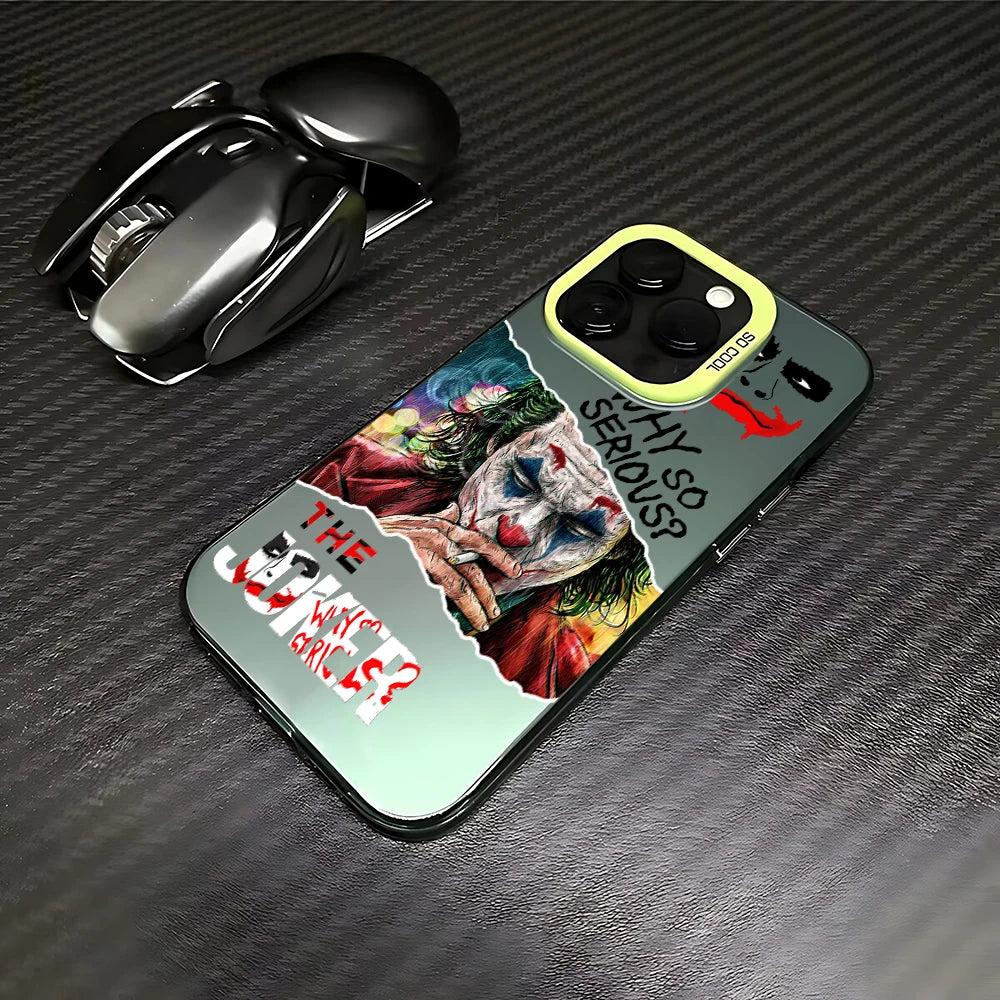 Cool Phone Case For J-Jokers iPhone 16 15 14 13 12 11 Pro Max X XR XSMAX 8 7 Plus Candy Matte Shockproof Back Cover