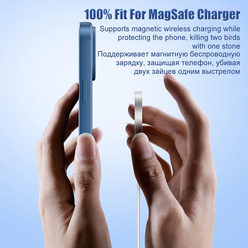 Original For Magsafe Magnetic Case For iPhone 15 14 13 12 11 Pro Max Mini X XR XS 8 Plus Liquid Silicone Wireless Charge Cover