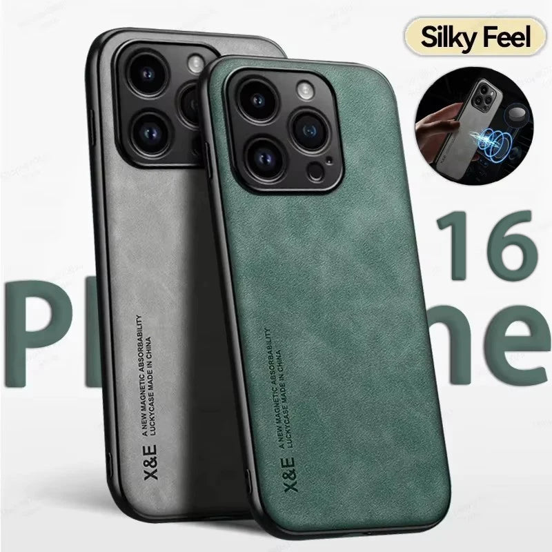 Discount Luxury Leather Case For iPhone 16 15 14 11 13 12 Pro Max Mini XR 15 14 16 Plus Shockproof Cover For iPhone XS Max 8 7 SE Funda sale