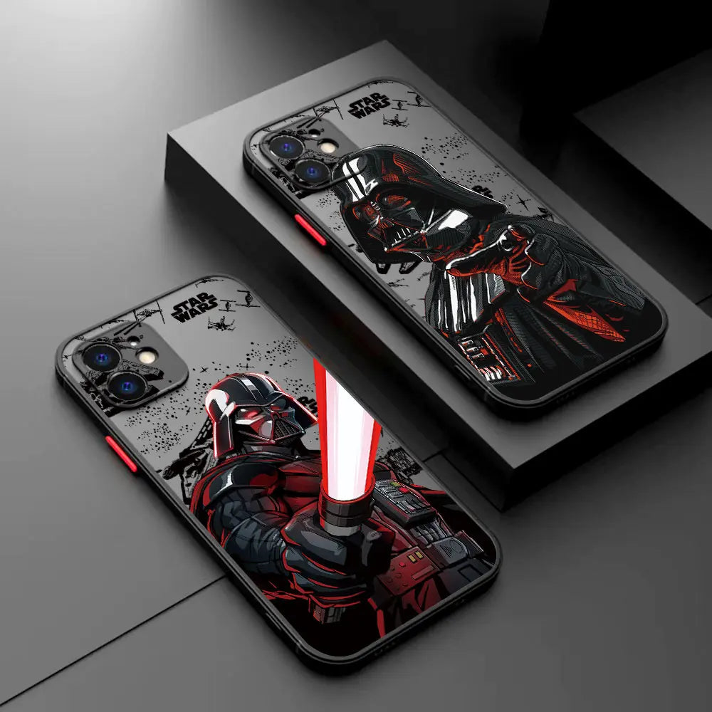 Hot Movie Star Wars Phone Case for IPhone 16 15 14 13 12 11 Mini Pro Max X XR XSMax 7 8 Plus Matte Transparent Back Cover