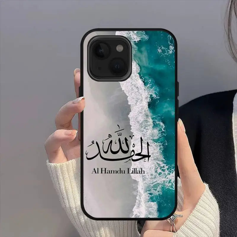 Quran Muslim Surah Ikhlas Islamic Quotes Phone Case For iPhone Mini 11 12 13 14 15 16 Pro Max Plus Shell