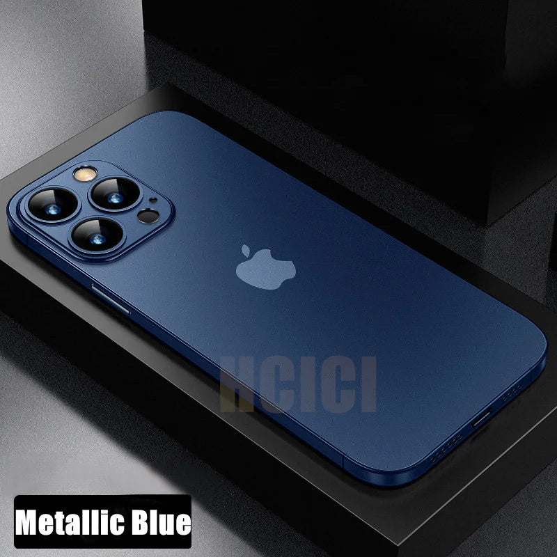 Ultra Thin Matte Case For IPhone 16 15 14 13 12 Mini X XR 11 Pro Max Full Cover For IPhone 15 14 8 Plus Hard PC Shockproof Cases